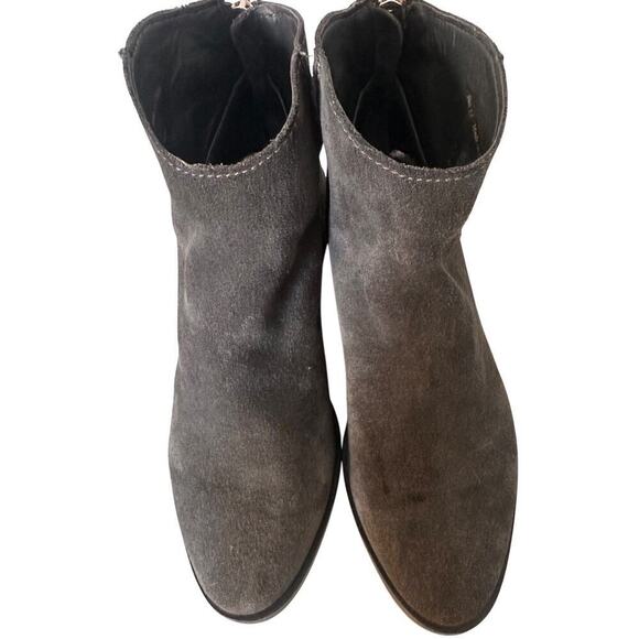 Dolce Vita Gray Suede Tucker Ankle Bootie Charcoal Zip Up Boho Western Sz. 7.5 - Picture 9 of 16